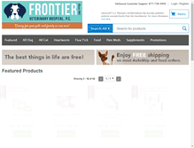 Tablet Screenshot of frontiervethospital.securevetsource.com