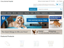Tablet Screenshot of cincoanimalhospital.securevetsource.com