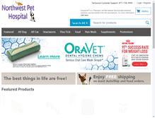 Tablet Screenshot of northwestpethospital.securevetsource.com